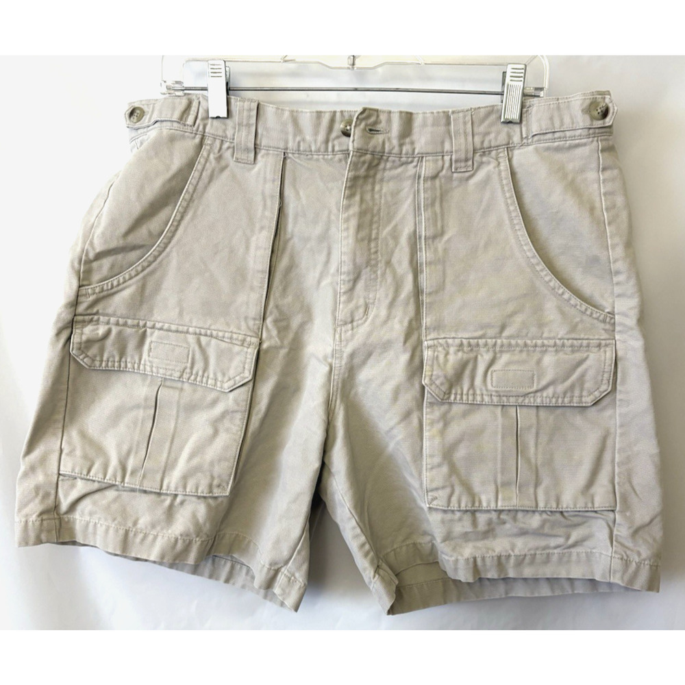 Columbia Sportswear Cargo Shorts Mens Size 36 Beige Khaki Casual Outdoor